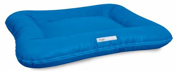 Kunstleder Hundebett Classic blau