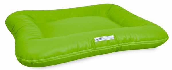 Kunstleder Hundebett Classic limette