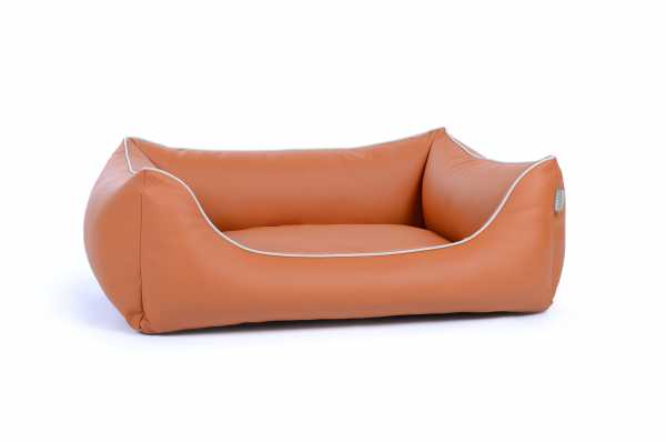 Kunstleder Hundebett Worldcollection terracotta