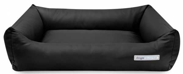 Kunstleder Hundebett dogsfavorite schwarz