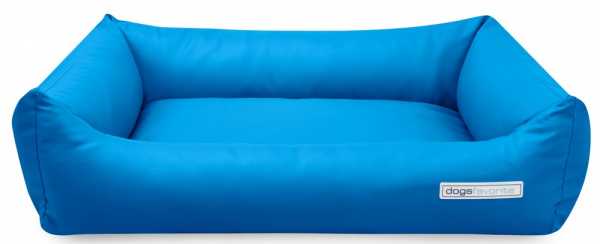 Kunstleder Hundebett dogsfavoriteblau