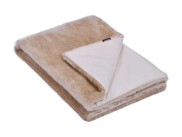 Hundedecke Kunstfell Stockholm beige