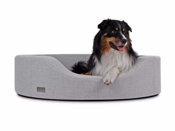 Luxus Hundebett silber Prado Structure