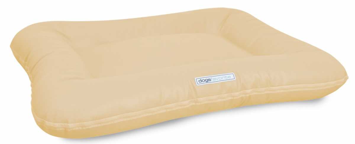 Kunstleder Hundebett Classic creme