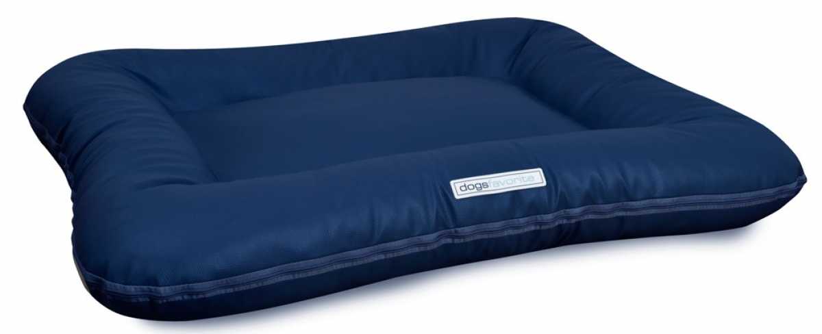 Kunstleder Hundebett Classic marine