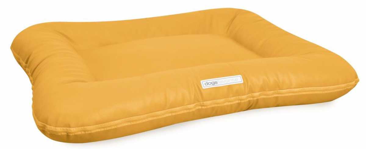 Kunstleder Hundebett Classic gelb