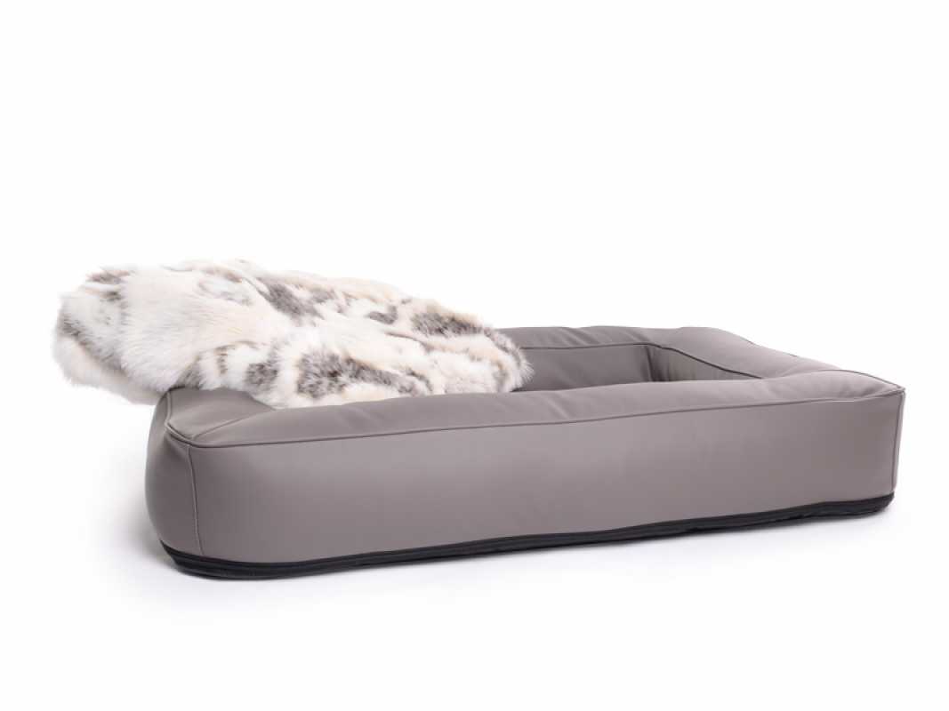 Kunstleder Hundebett Spring taupe