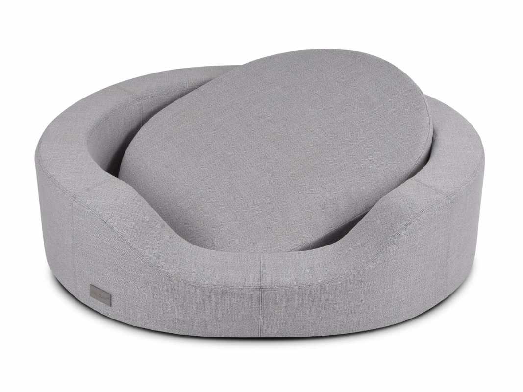 Luxus Hundebett silber Prado Structure