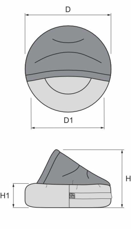 Mypado Hundehöhle Mono Shell Maße